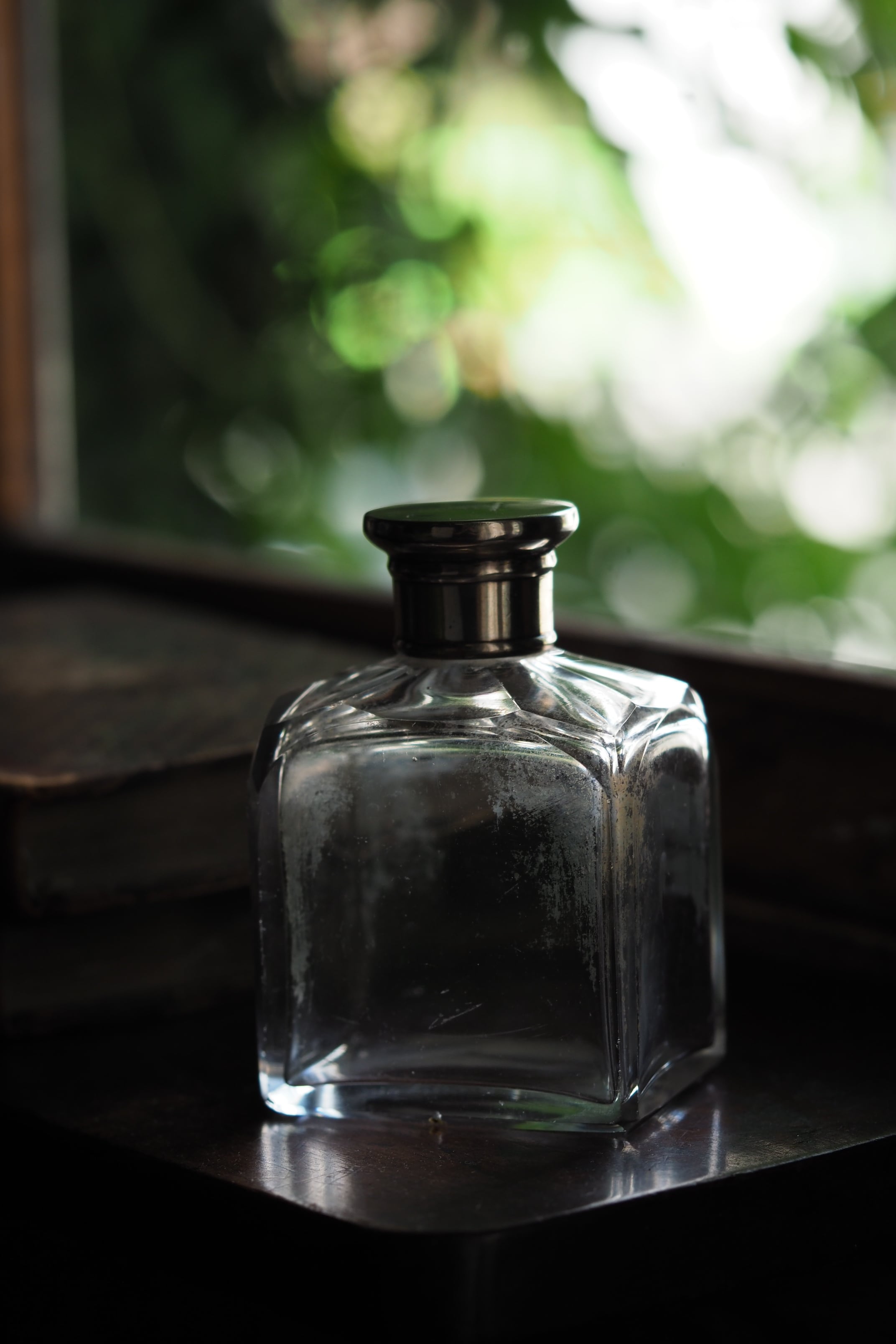 クリスタルガラス製コロンボトル No.1-antique glass perfume bottle