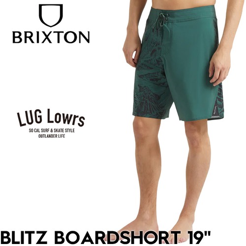 BRIXTON ブリクストン ボードショーツ メンズ サーフパンツ 水着 海パン ショートパンツ 19インチ ストレッチ 撥水 速乾 リラックスフィット BLITZ BOARDSHORT 19 30067 26SU PRMGN 日本代理店正規品