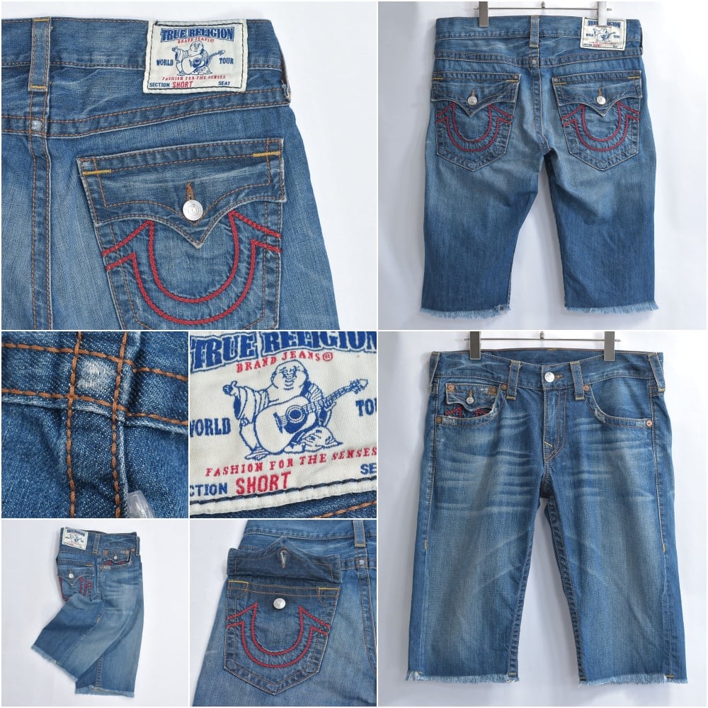 00s～ USA製 True Religion トゥルーレリジョン カットオフ デザイン