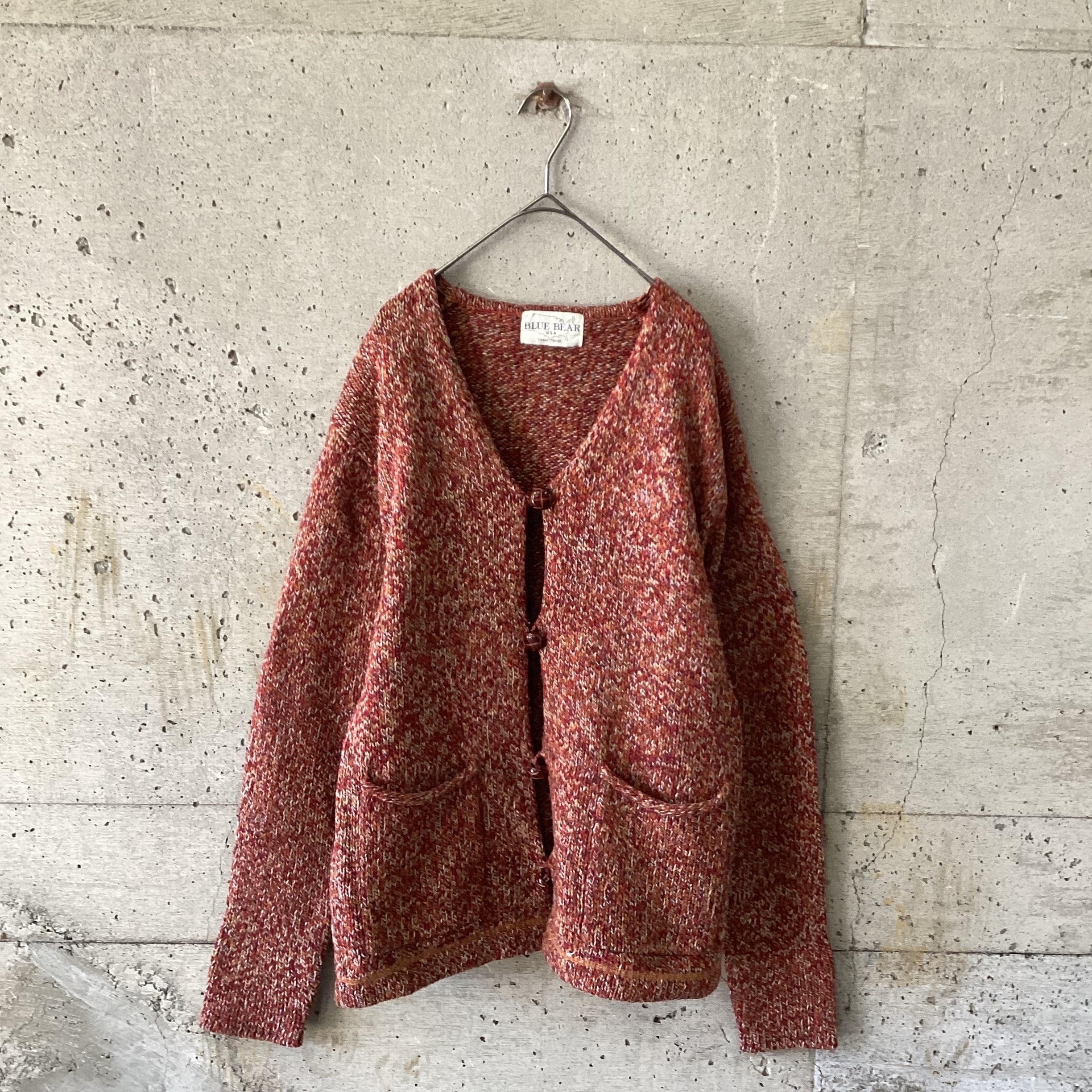 Mixed yarn cardigan