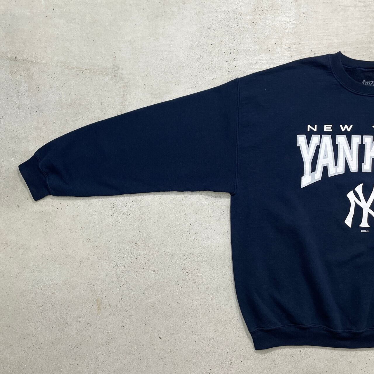 MLB NEW YORK YANKEES チームロゴプリント スウェットシャツ メンズXL