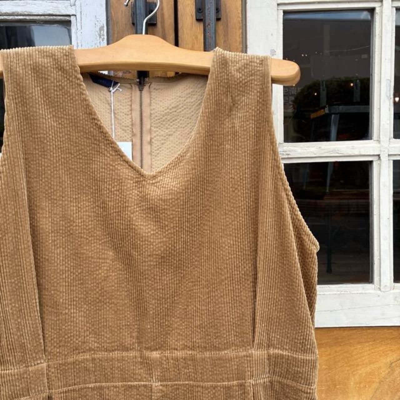 ICHI Corduroy Overalls, Camel, Brown, Fall/Winter Overalls, Jumpsuit, Pants