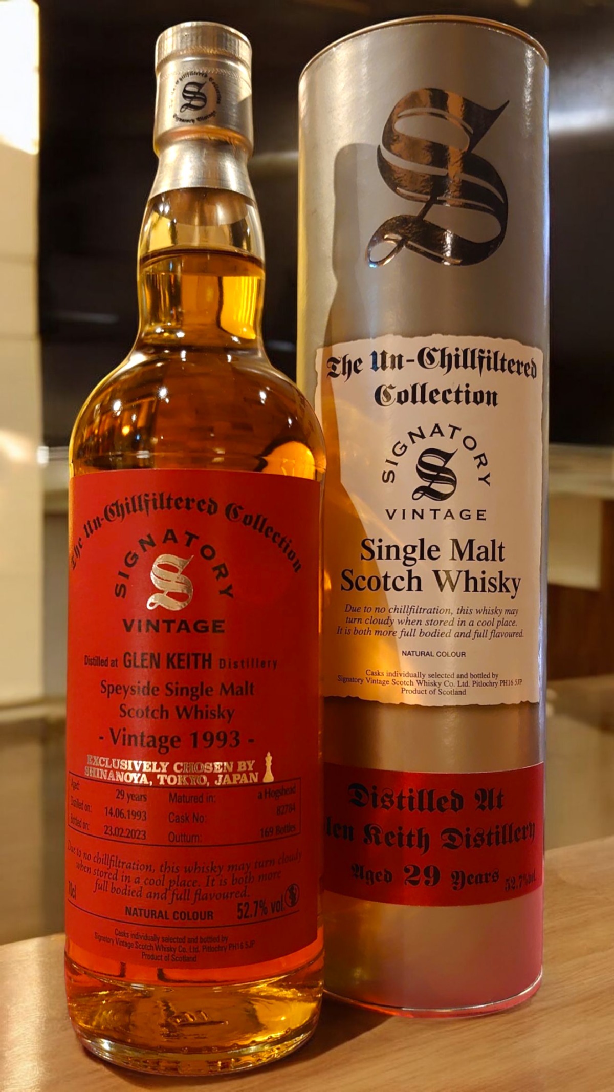 グレンキース 29年 ホグスヘッド for SHINANOYA カスクストレングス コレクション】グレンキース[1993] 29年