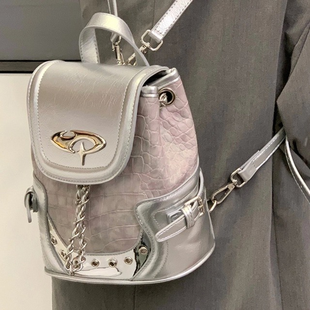 SEASONZ ロリィタ ハンドバッグ ラージサイズ ショルダーバッグ チェーン 巾着型バッグ 通勤 お出かけ