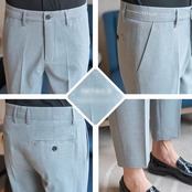 slim straight suit pants 00354