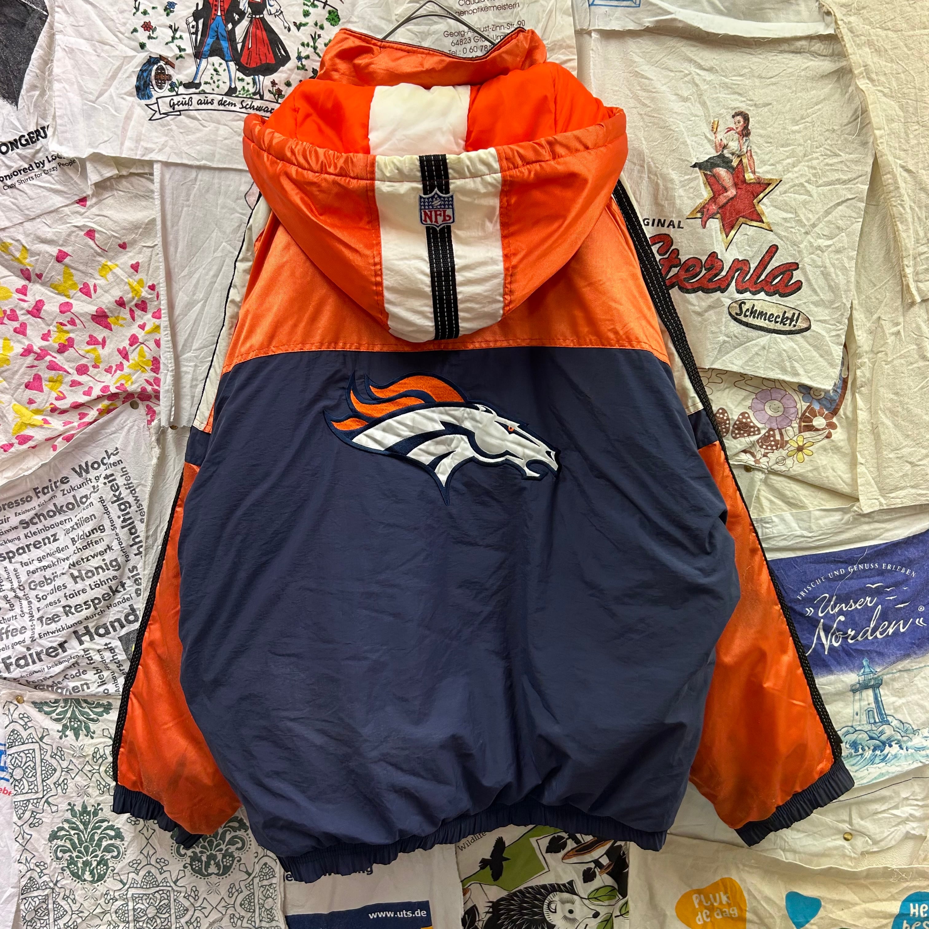 NFL デンバー・ブロンコス スエードジャケット XXL NFL デンバー