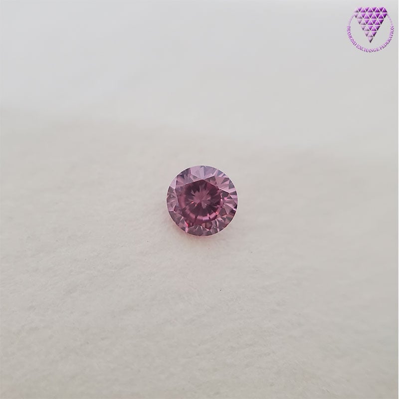 0.07 ct Fancy Vivid Purplish Pink GIA 天然 ヴィヴィッド(ビビッド ...