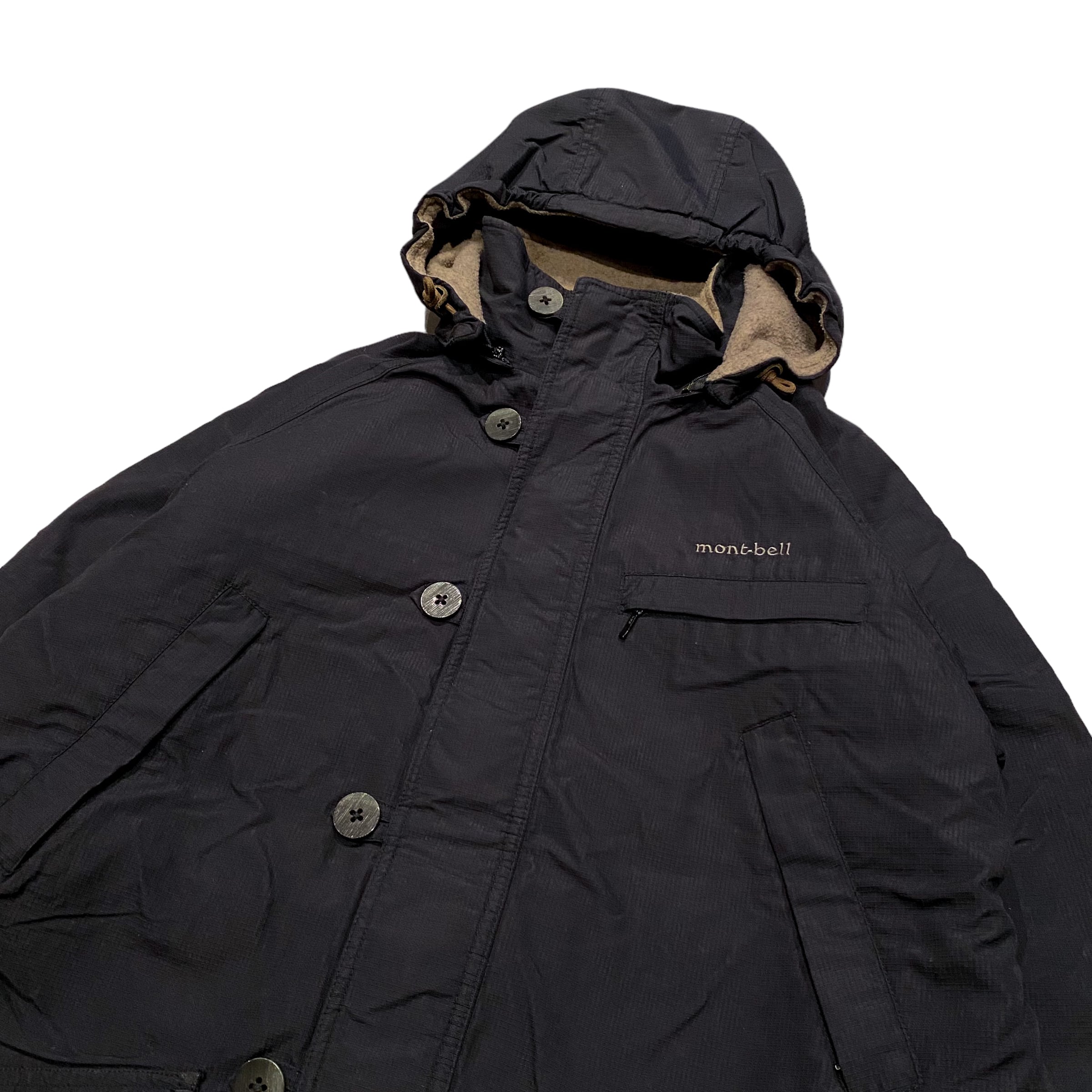 90's mont-bell Fleece Lined Nylon Parka S / モンベル オールド