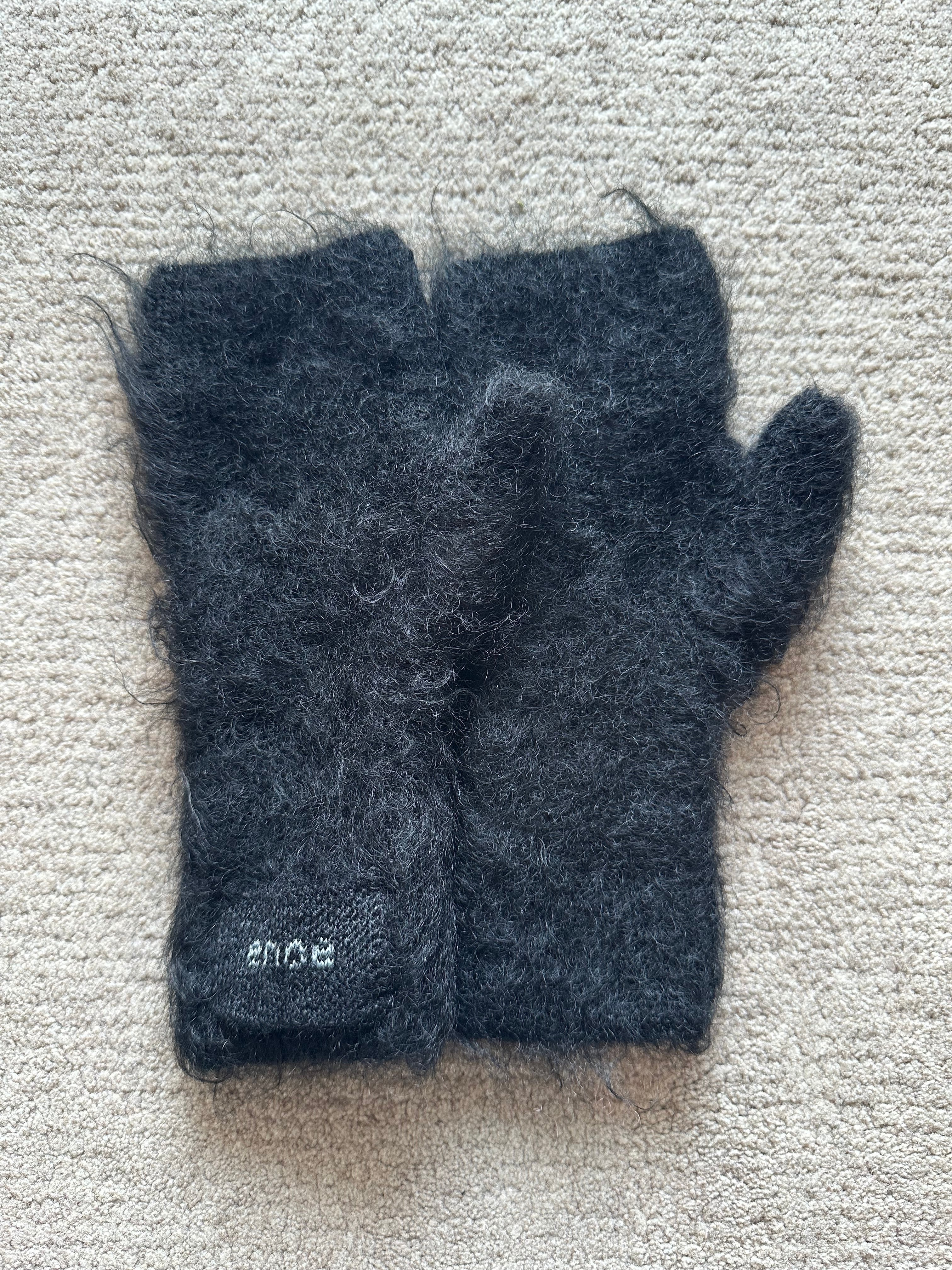 エンシー　未使用　モヘヤグローブ ence mohair glove （black） | ence