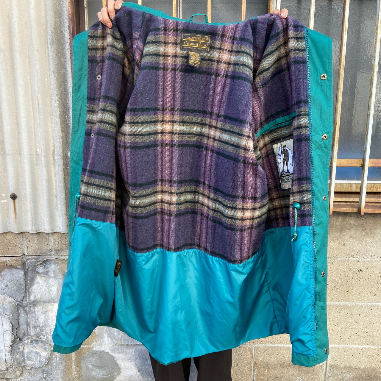 90年代 Eddie Bauer エディーバウアー ウールライナー マウンテン 