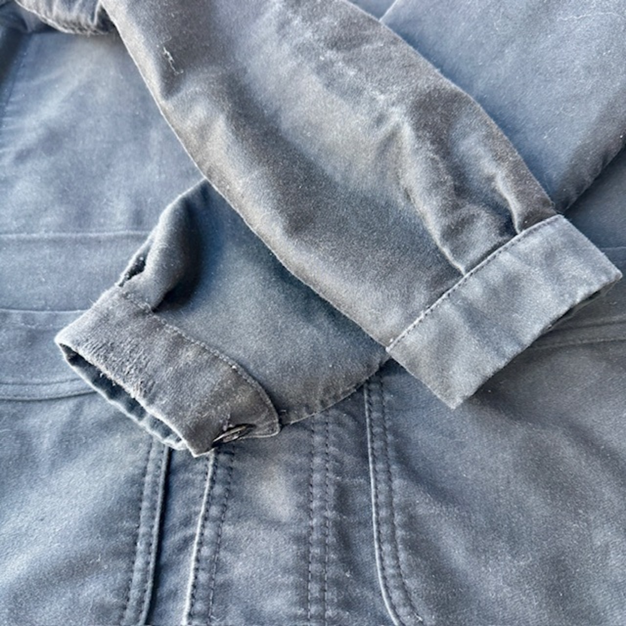 French ブラックモールスキンジャケット 50s〜 画像12