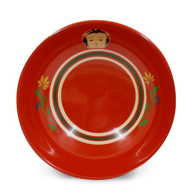 手塩皿4.0洗朱こけし(27)