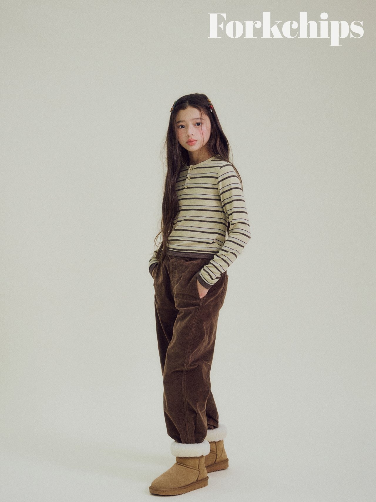 FORK CHIPS［取寄］viole velour pants 26winter