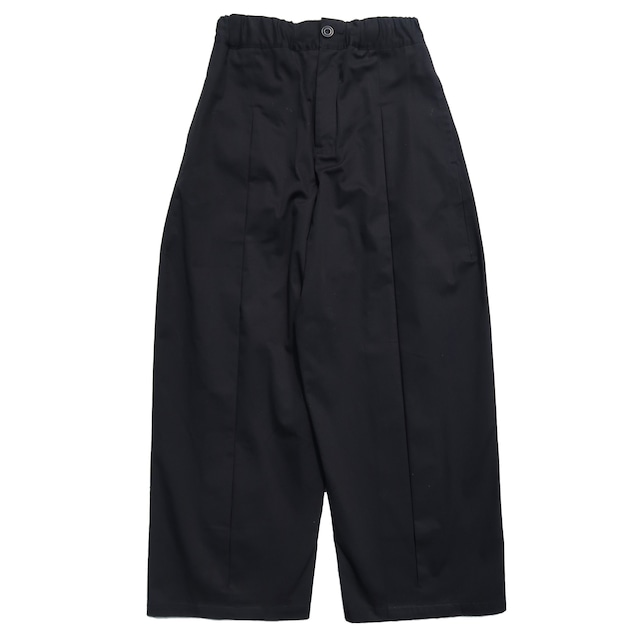 sage.NATION 24SS BOX PLEAT TROUSER (Black)