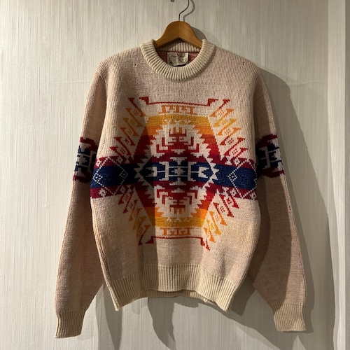 Dead Stock‼︎ 1970s Pendleton native pattern wool  sweater “rare color”