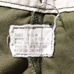 美品 S-R 72年 M-65 後期 カーゴパンツ 米軍実物 Small Regular
