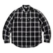 FTC / SHADOW PLAID SHIRT BLACK
