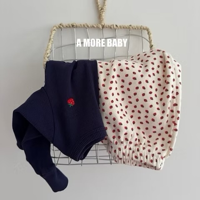 《予約》A more baby ¨ strawberry pants ¨ 26spring