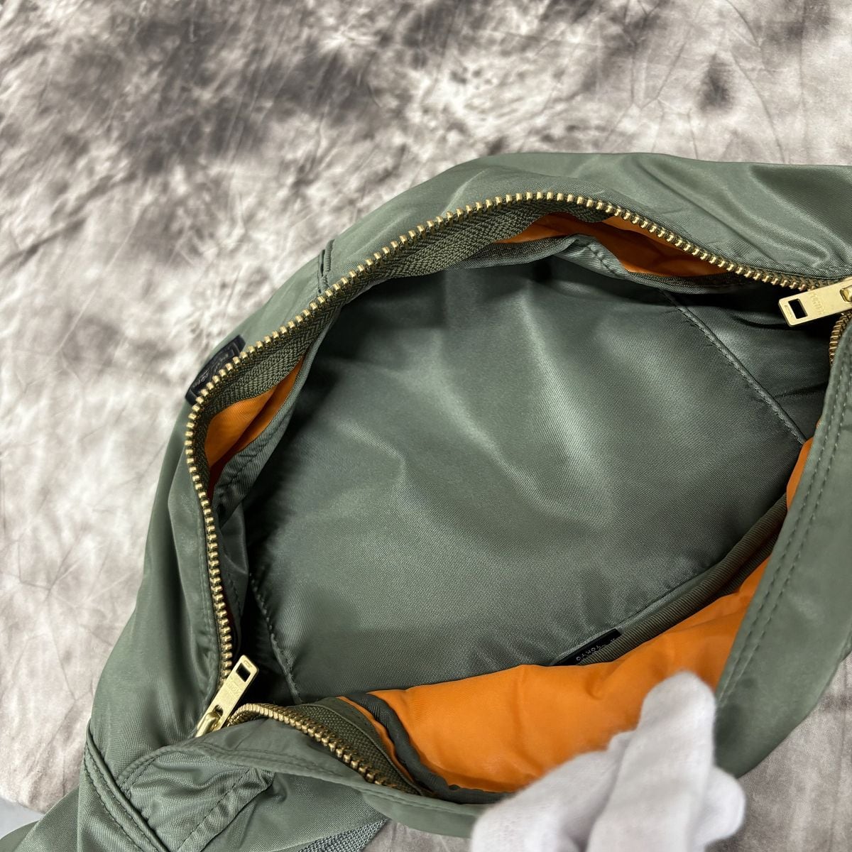 未使用 PORTER ポーター タンカー ウエストバッグ セージグリーン L