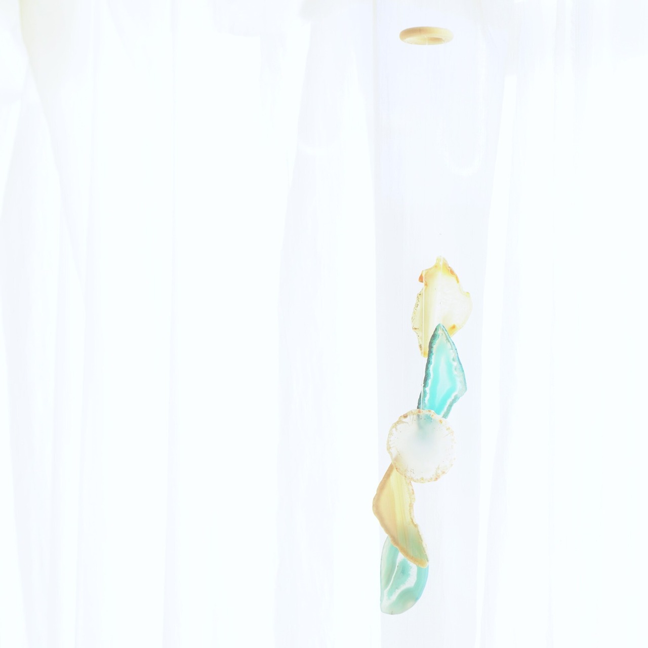 Water Flow - アゲートヒーリングチャイム / Agate Sun Catcher Wind Chime 169