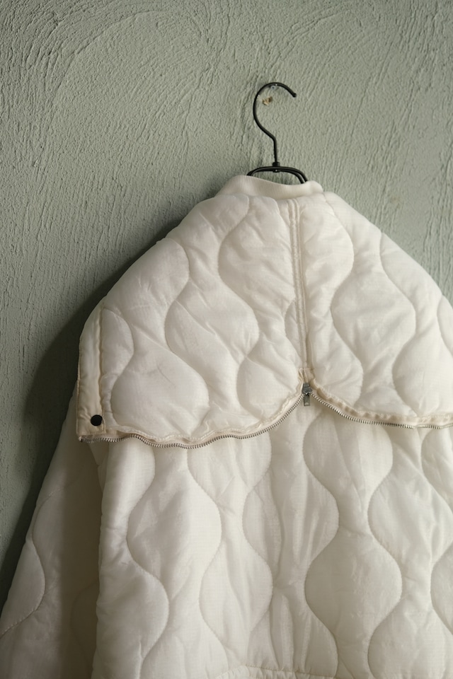 Utah/80's "US ARMY" food inspector's smock liner jacket/remake
