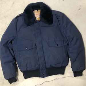 1980s SCHOTT NAVY BOA DOWN JACKET