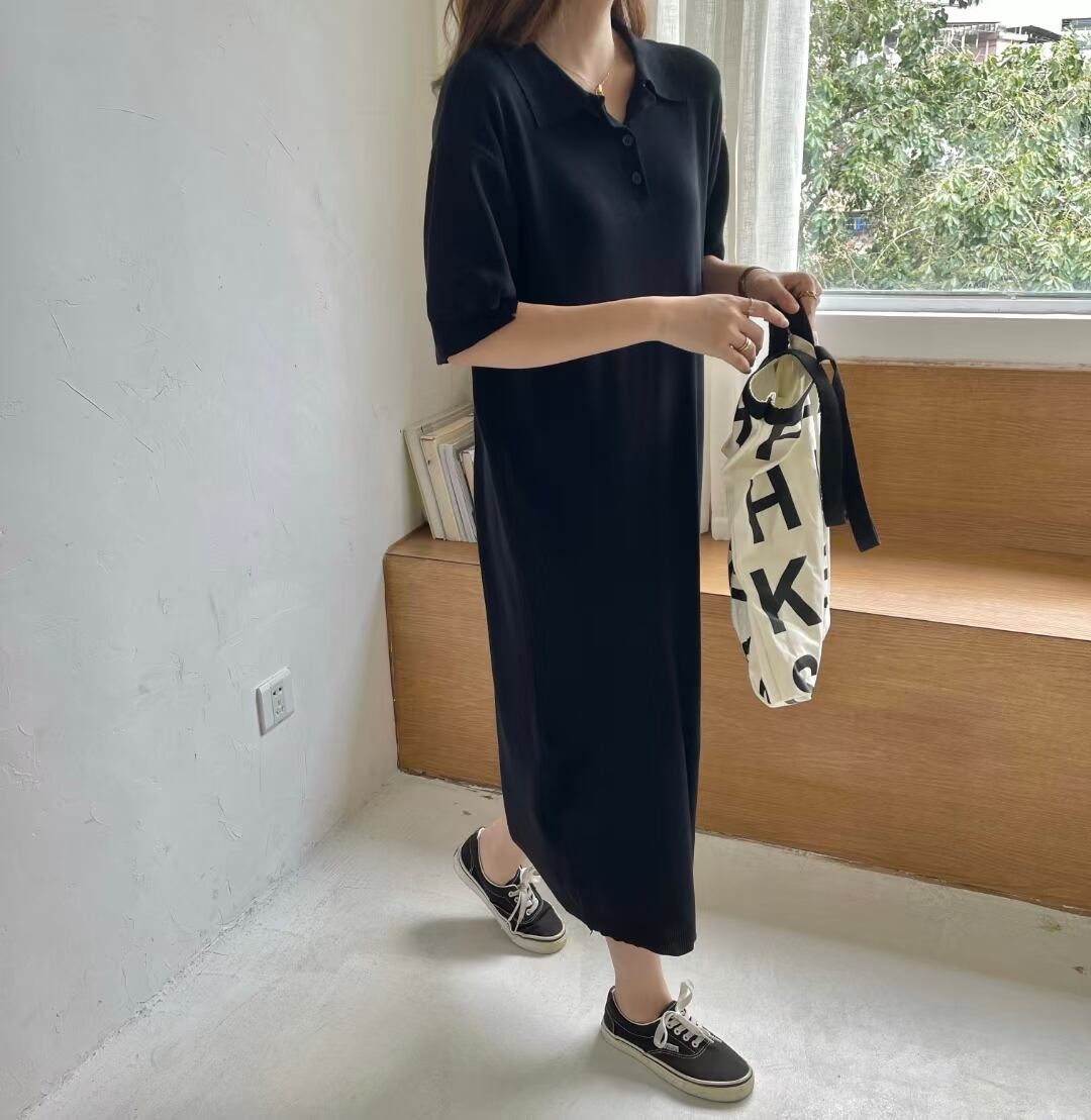 ポロシャツ風ワンピース　AJ1050-6616