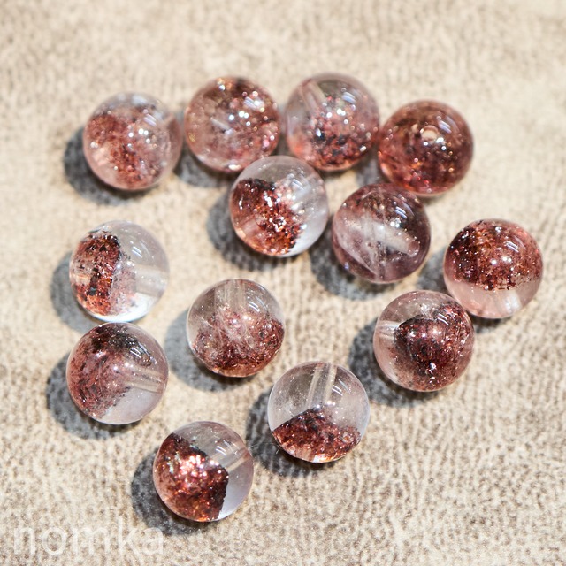レッドスーパーセブンファントム【8.5mm／AAA／ブラジル産】ビーズ／一粒売り