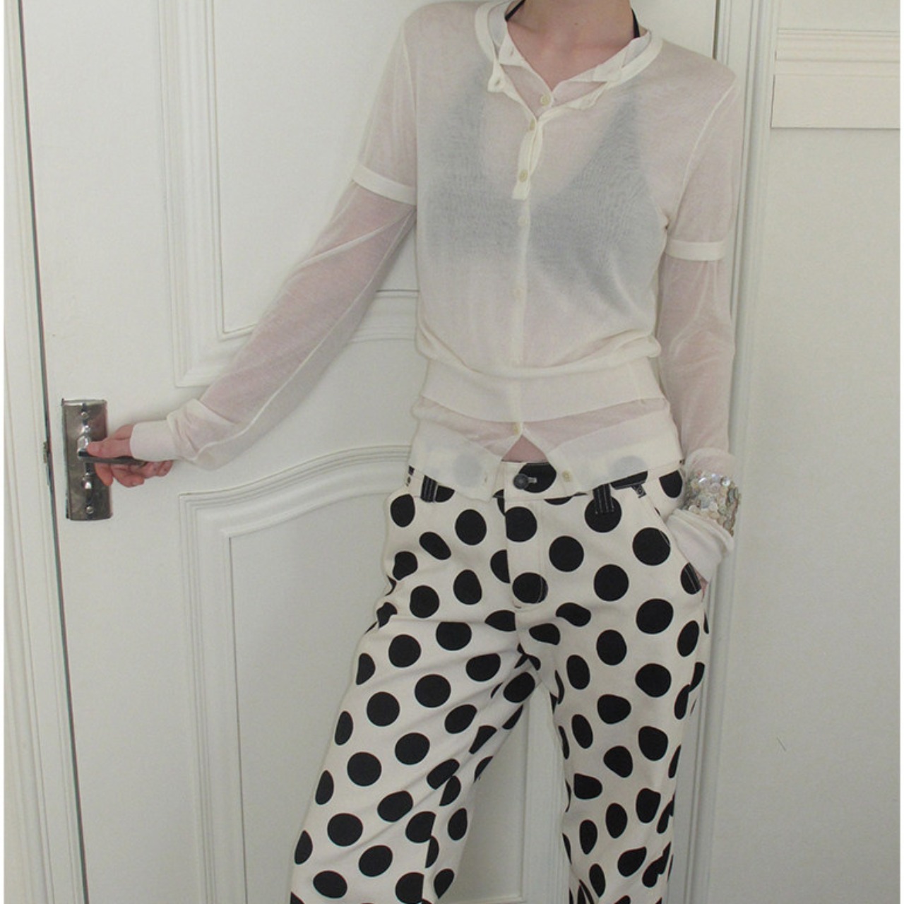 Sheer Cardigan【2color】 T0727