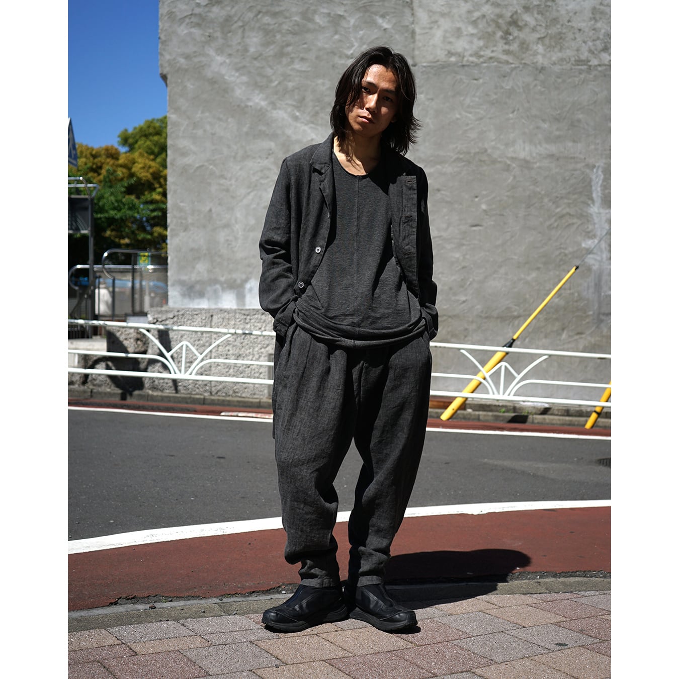 daub] (ドーブ) M25SS-PT20 3tuck pants | Clique Tokyo ( クリーク