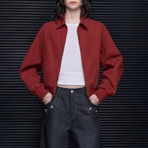 コットンジップアップジャケット ・20980 コットンジップアップジャケット ・20980