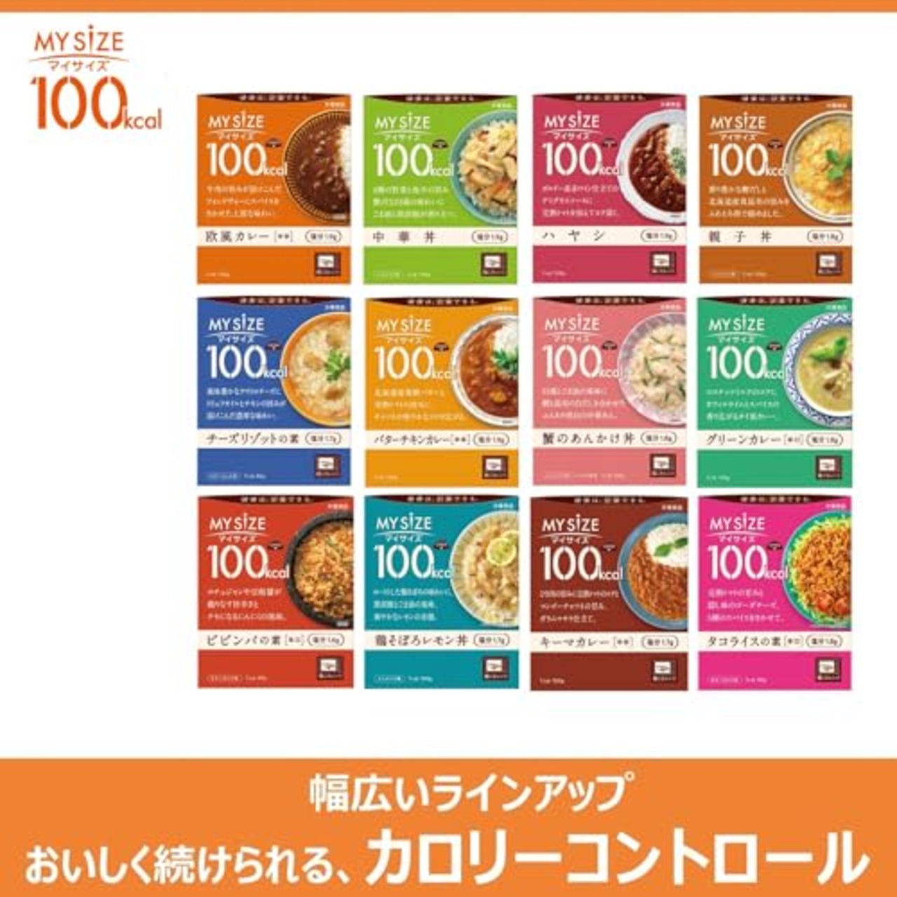 マイサイズ 大塚食品 100kcalマイサイズ 欧風カレー 中辛 150g カロリーコントロール レンジ調理対応 塩分2g以下設計