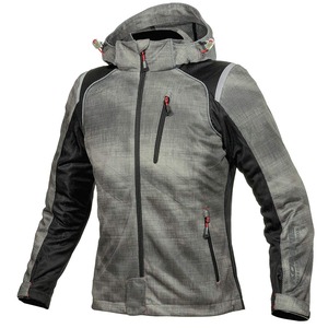 【人気】[KOMINE] バイク用 ジャケット プロテクトフルメッシュパーカ JK-135 1212 春夏向け CE規格レベル2 メッシュ素材 プロテクター 07-135 メンズ Smoke/Black M