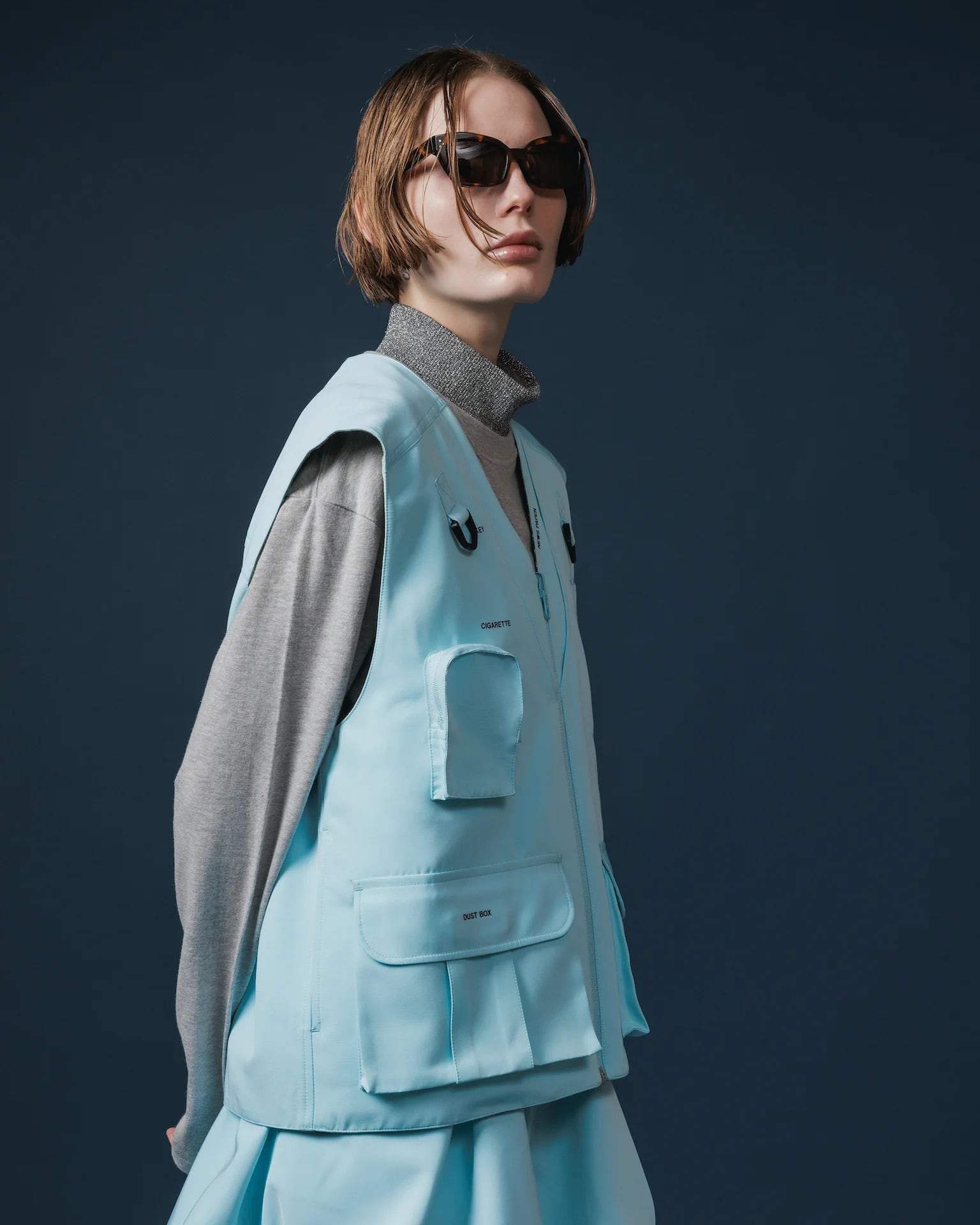 断捨離さん。専用 KNITTED TWO POCKET VEST M NMN_E23262_111 [PAKY _ COATED RIPSTOP COTTON MULTIPOCKET VEST] – NemeN