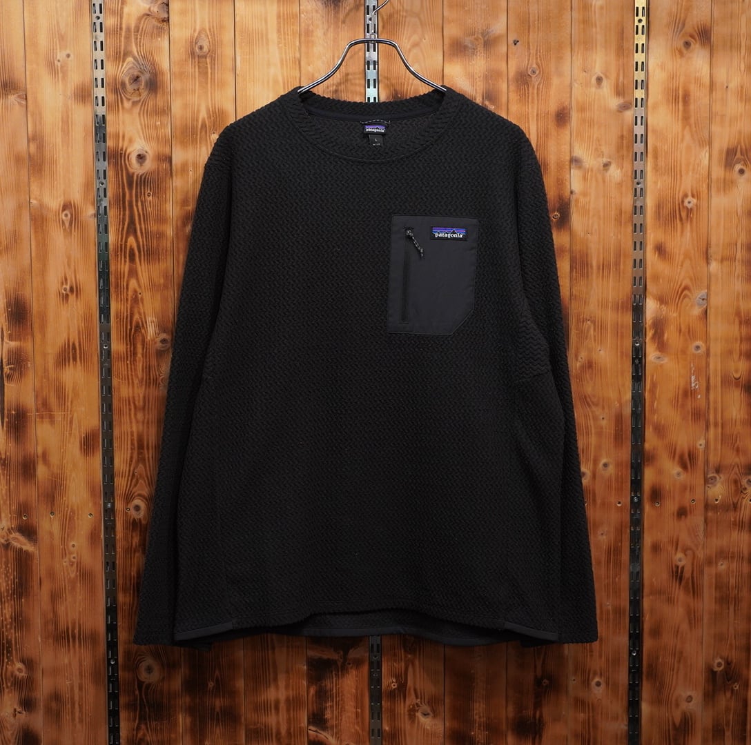 patagonia R1 エアクルー フリース L/パタゴニア ブラック 黒