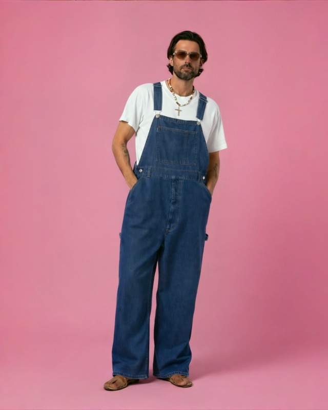 ラスト1点【DENIM/BIG】Cotton Overalls