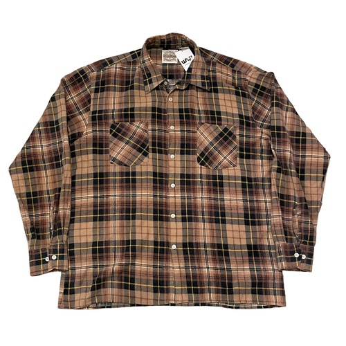 80s SAUGATUCK print flannel shirt