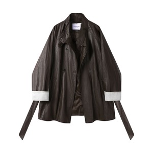 double-breasted leather jacket 3colors【2025092002】