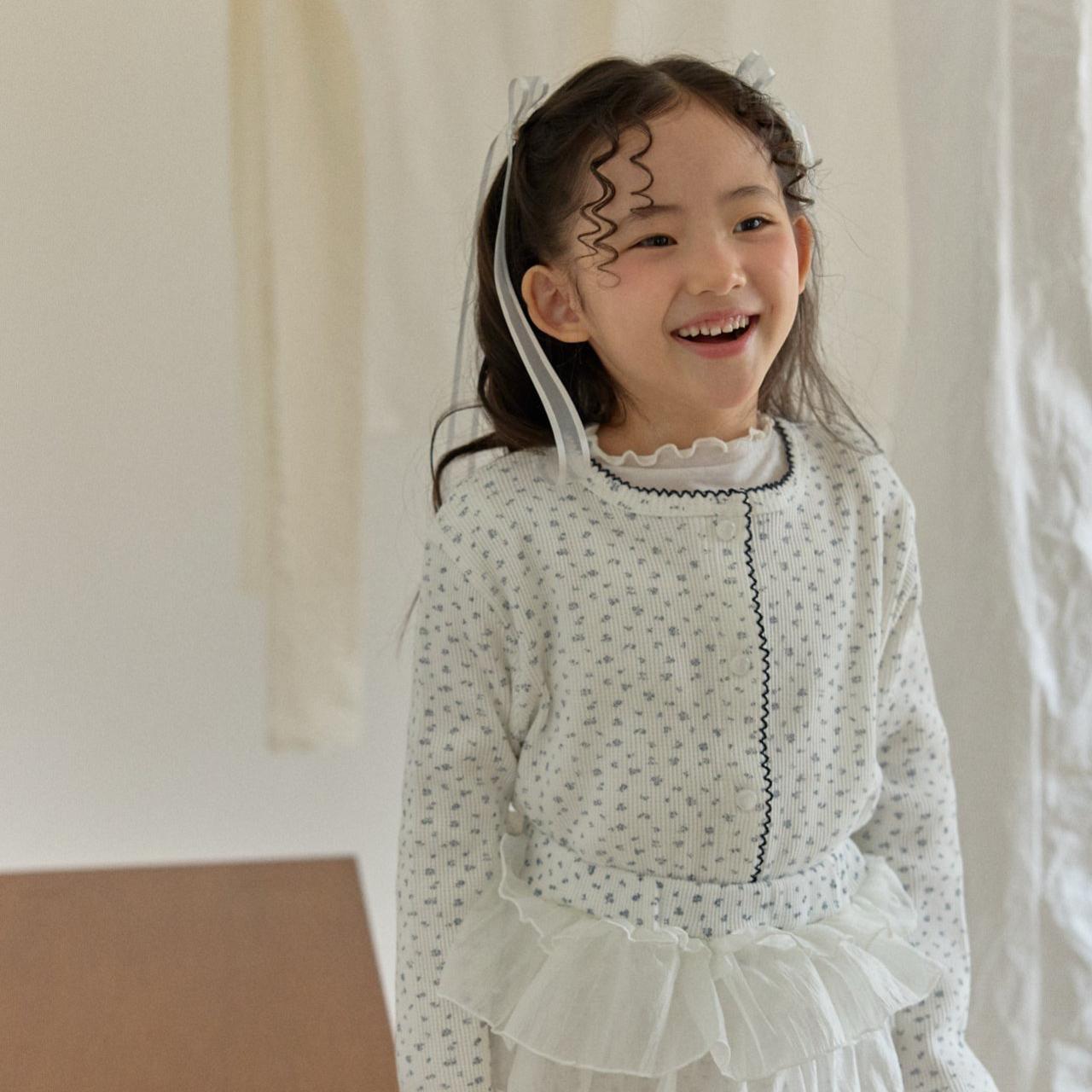 «予約»«ジュニアサイズあり»«berry berry» フローラルカーディガン 2colors