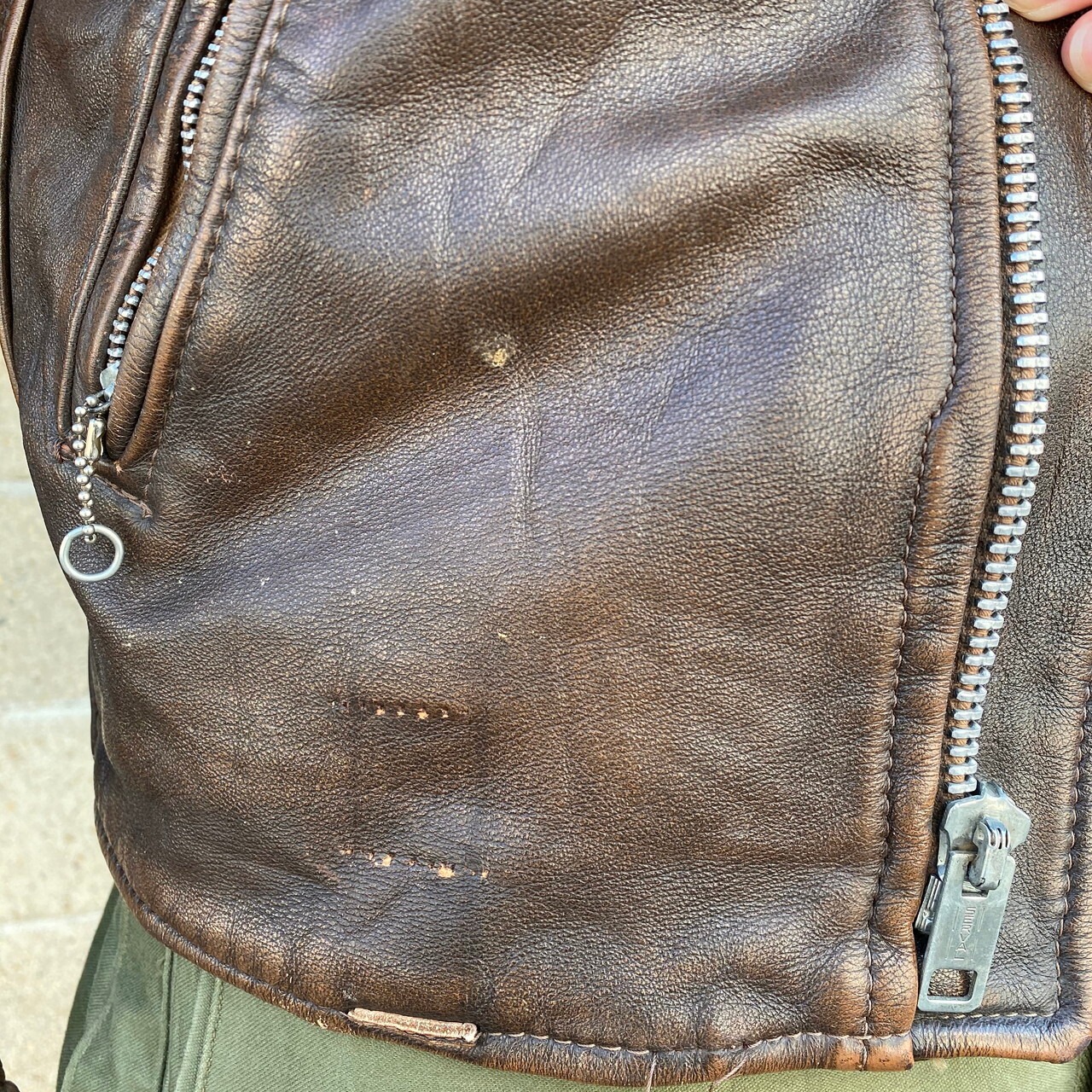 70年代 Lesco Leather ビンテージ ダブルライダースジャケット レザー 