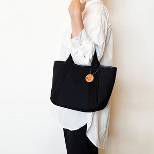 いつものトート：クロ×クロ×Pクロ（高島帆布トートバッグ）