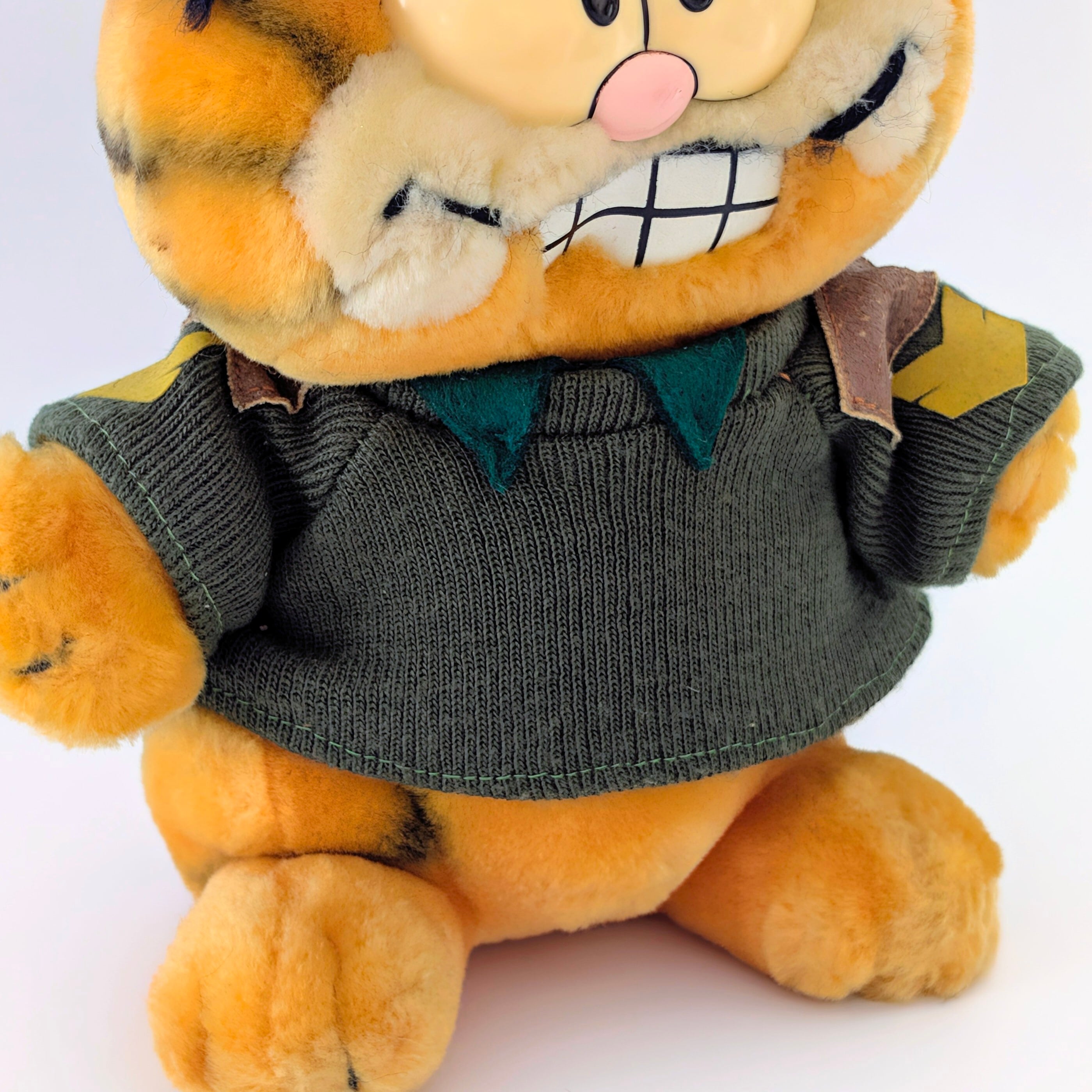 ☆ VINTAGE 1980年代初期 ☆【 Garfield ( ガーフィールド ) 】『 ガーフィールド大佐(笑) 』アーミーガーフィールド / ぬいぐるみ / プラッシュ / plush / 1980年代年製 〚アメリカン雑貨 アメトイ〛