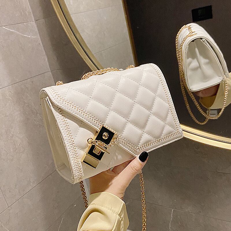 夏の小さなバッグ女性バッグ2020新しい波のエインスタイルダイヤモンドチェーンクロスボディバッグネット赤いファッションショルダー小さな正方形のバッグ Tiancai_Wing_Bag4789423