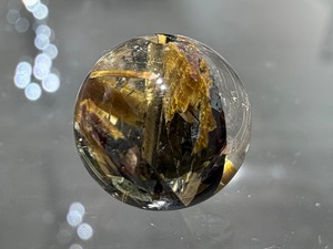 ヘマタイトルチルクォーツ粒