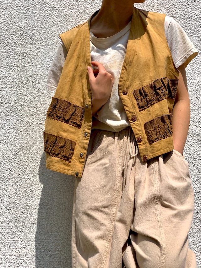 50’s− vintage hunting vest “鈍臭型“