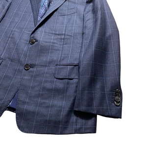 ETRO wool × cashmere plaid pattern suits set-up