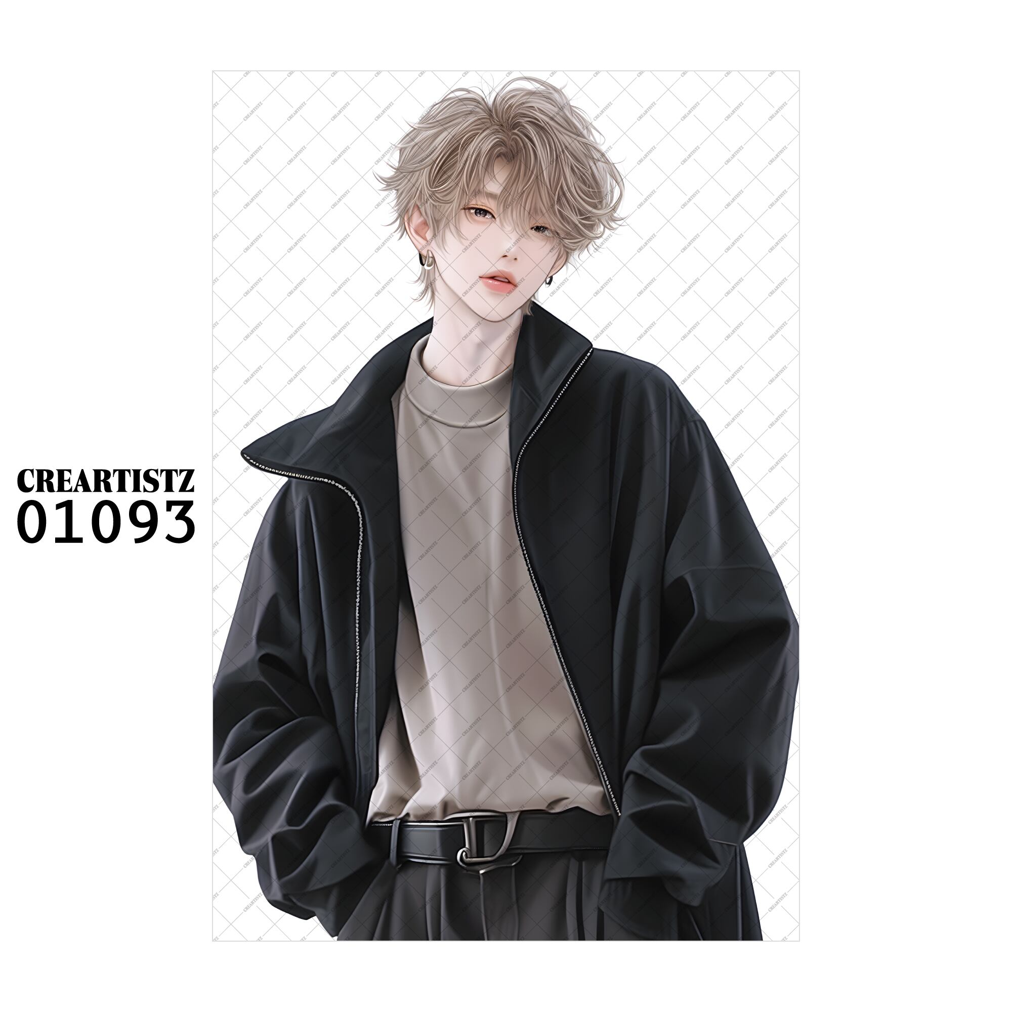 01093 ボーイ クール オリジナル ペーパー/ステッカー 4枚セット CREARTISTZ