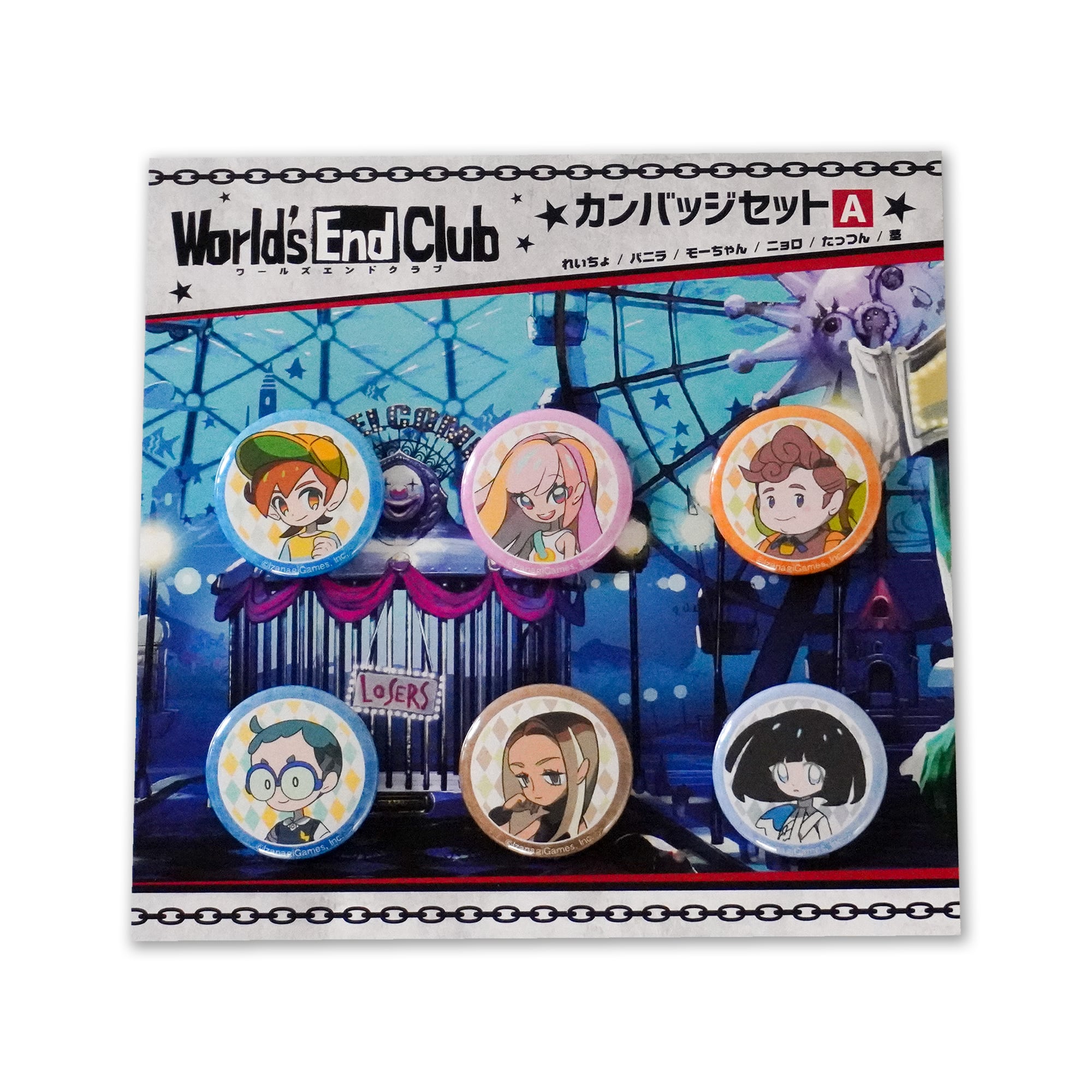 ワールズエンドクラブ【World’s End Club】 缶バッジセット A・B / Badge Set A･B | イザナギZストア /  Izanagi Z Store powered by BASE