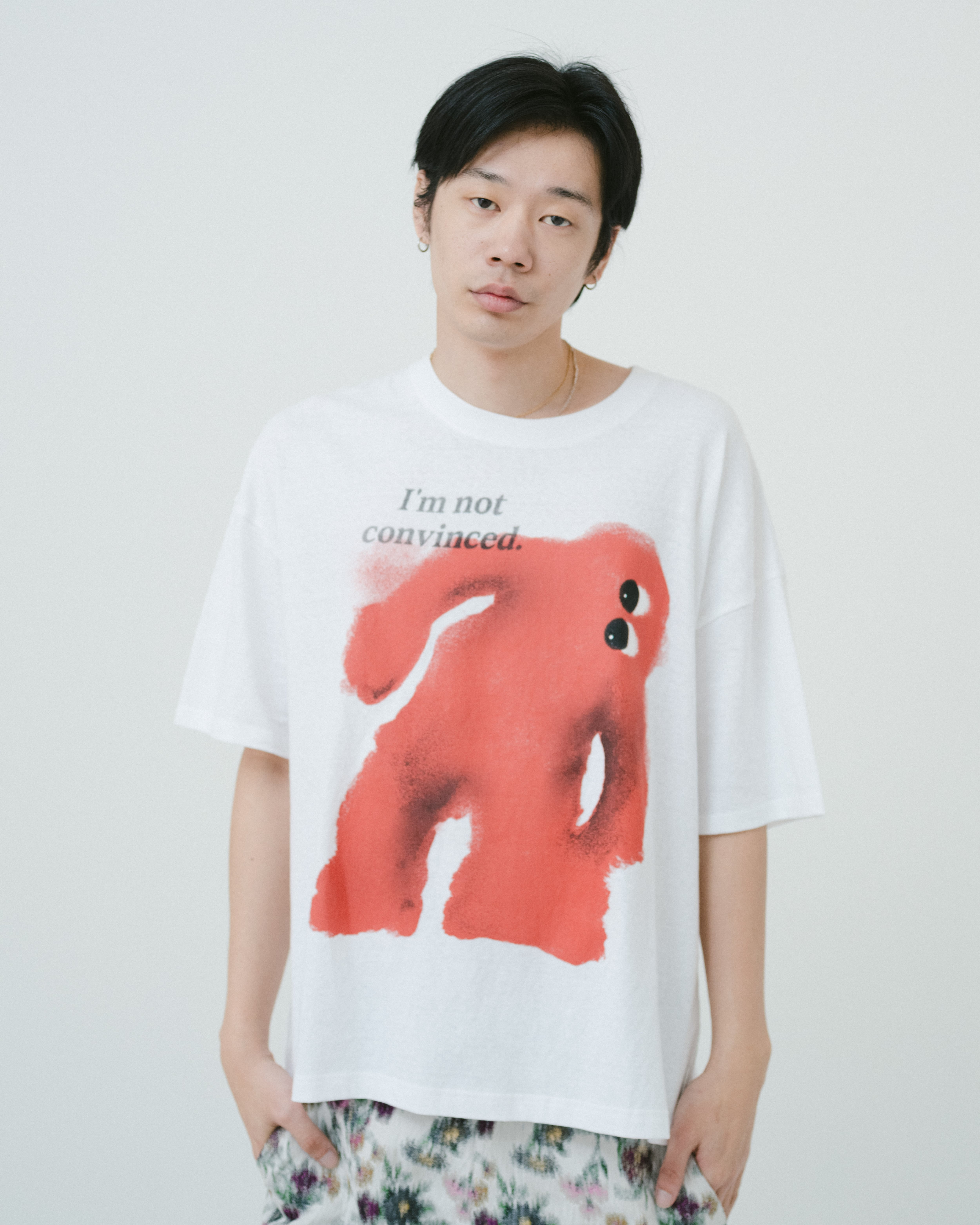 Red man T-shirt（WHITE） | TTTMSW