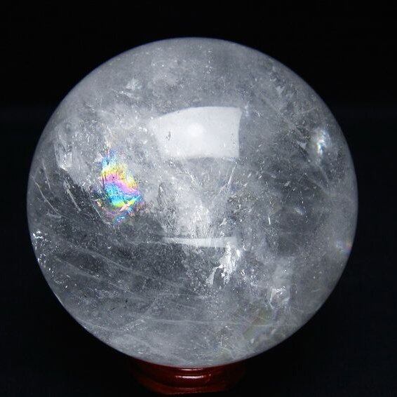 水晶 丸玉 81mm スフィア 置物 水晶玉 一点物 151-8911